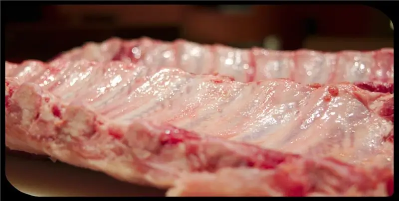 Готовый курильщик и ребрышки