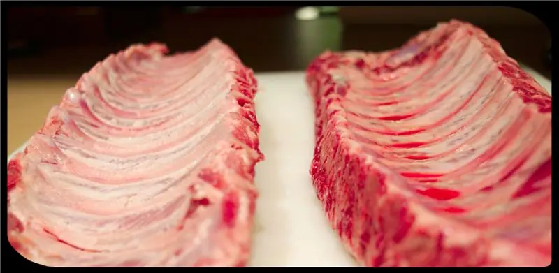 Готовый курильщик и ребрышки