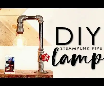 Трубная лампа с переключателем клапана и зарядным устройством для телефона: 6 шагов (с изображениями)