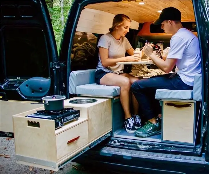 Кухня-автофургон своими руками с раковиной и пропановой печью #VANLIFE: 8 шагов