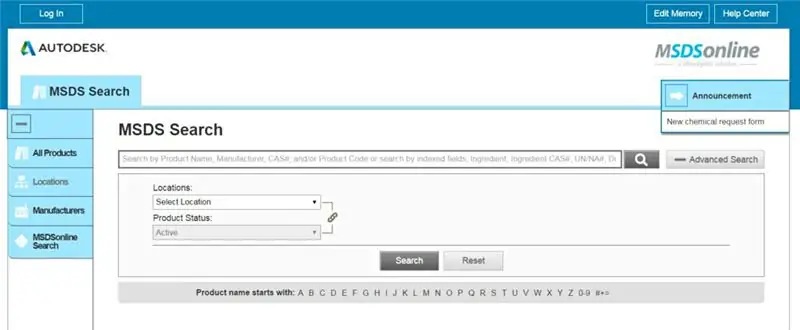 Как получить доступ к онлайн-системе MSDS Как получить доступ к онлайн-системе MSDS
