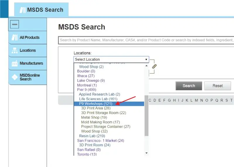 Поиск на веб-сайте MSDS Online Поиск на веб-сайте MSDS Online