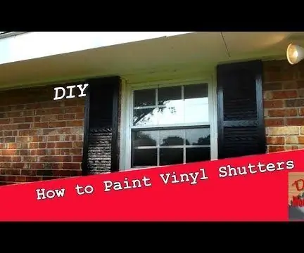 Как красить виниловые ставни: 3 шага