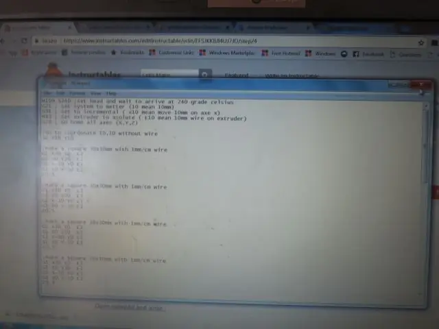 Напишите Gcode в Блокноте Напишите Gcode в Блокноте