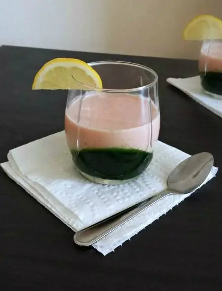 Арбузная панна-котта с шервилевым геле