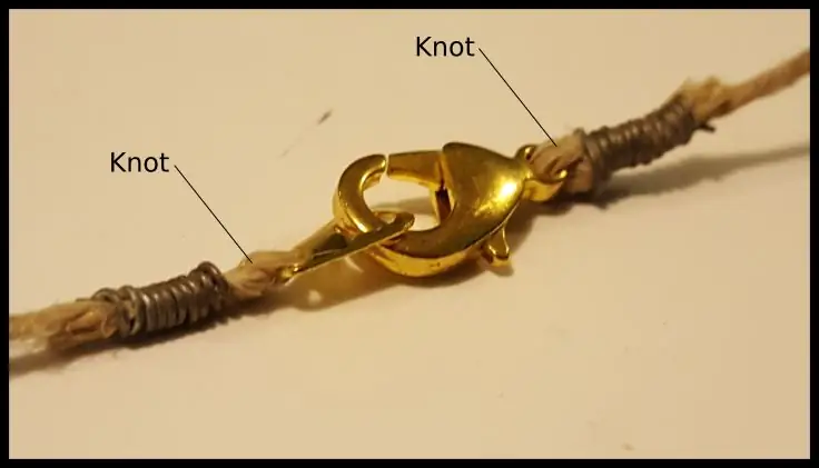 Прикрепление застежки