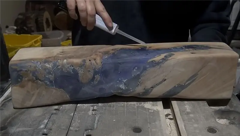 Окончательная обработка, шлифовка и фиксация смолой