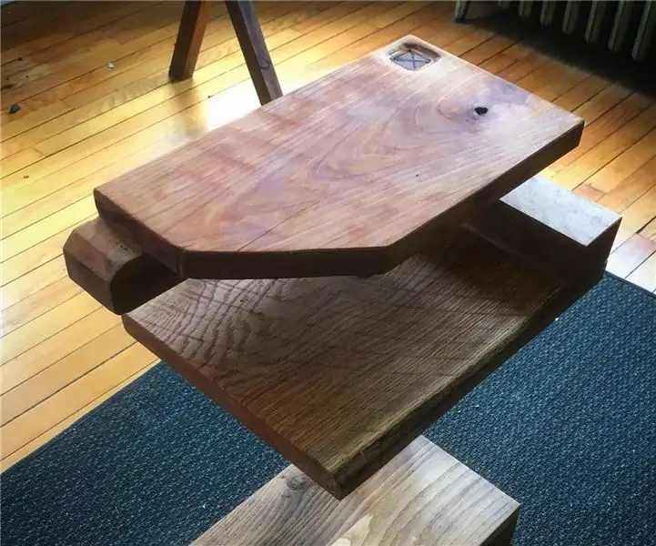 Modern Cherry and Oak Nightstand / End table: 7 шагов (с изображениями)