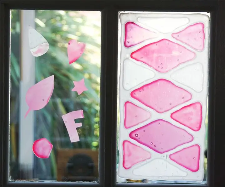 Крепления для окон DIY - Как сделать украшения из стекла с помощью клея ПВА! - Веселое детское занятие: 8 шагов (с картинками)