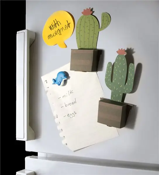 Магнит на холодильник Cactus 3D Greeting Card Магнит на холодильник Cactus 3D Greeting Card