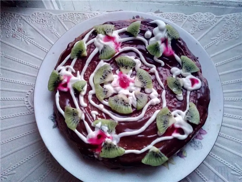 Банановый кремовый пирог