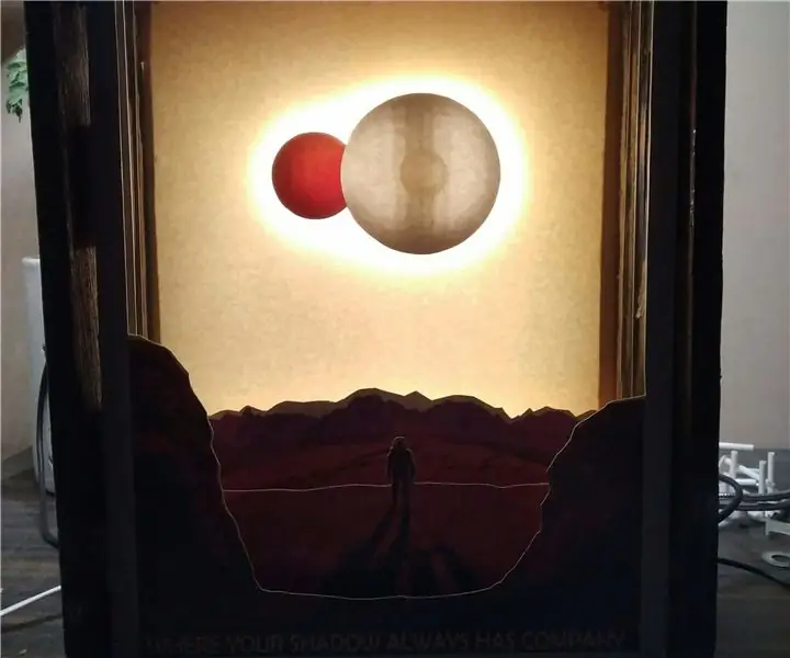 Лампа для освещения плаката NASA Kepler 16b: 6 шагов (с изображениями)