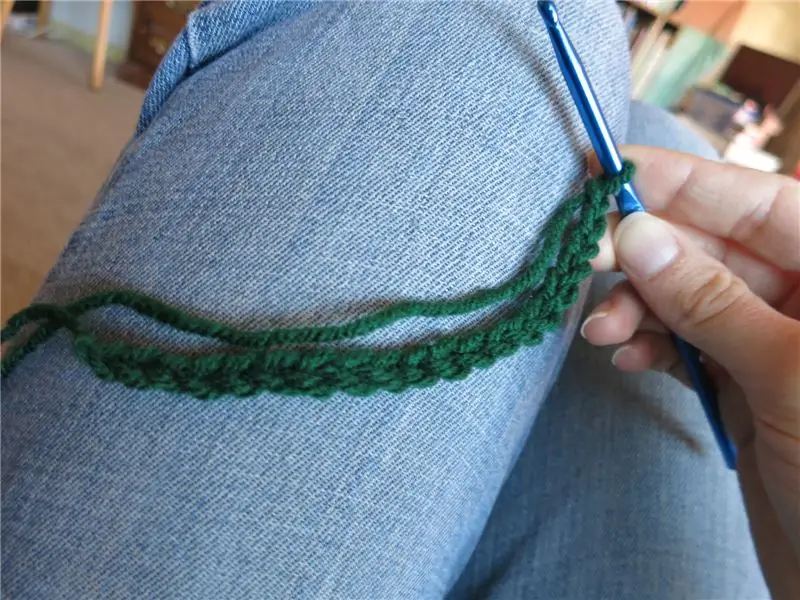 Вязание формы дерева крючком