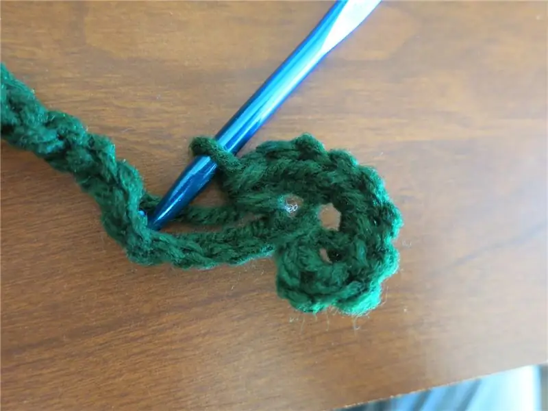 Вязание формы дерева крючком