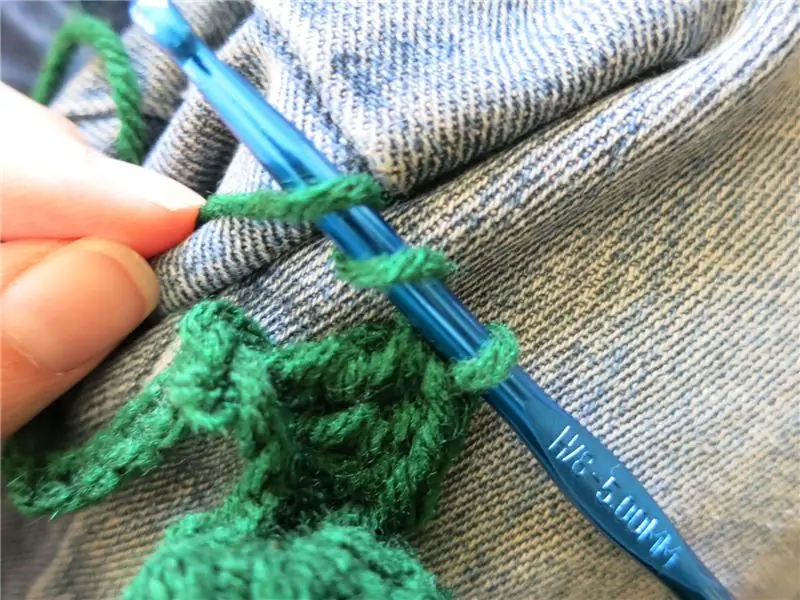 Вязание формы дерева крючком