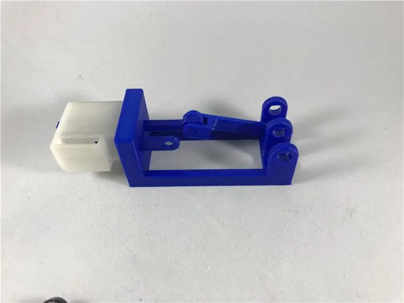 Присоедините поршневой рычаг к поршневому штоку