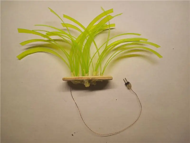 Светящаяся трава из переработанной бутылки