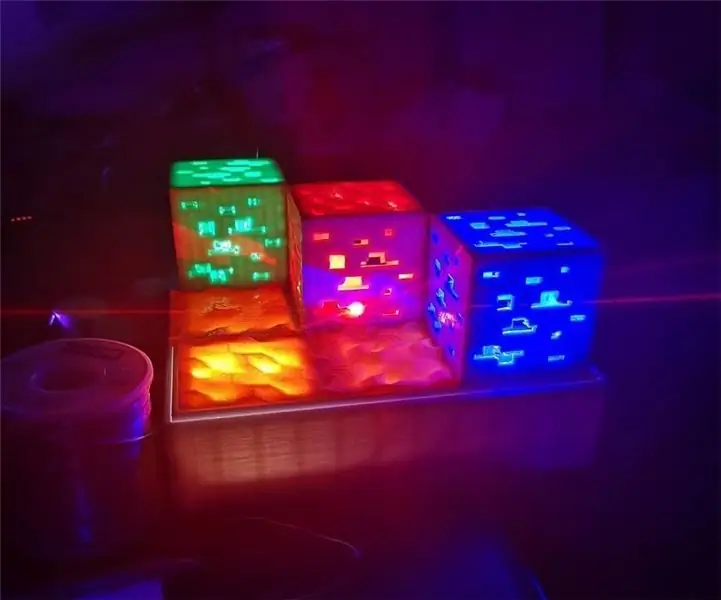 Кирпичный ночник в стиле Minecraft: 5 шагов (с изображениями)