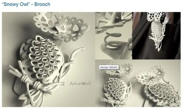 Брошь «Снежная сова» от Marlon Artis