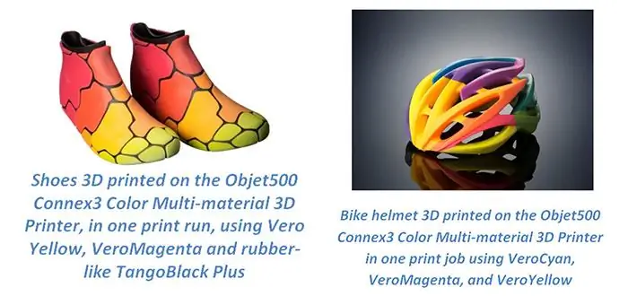 Полноцветная 3D-печатная обувь для шлема Connex3 Machine Stratasys Полноцветная 3D-печатная обувь для шлема Connex3 Machine Stratasys