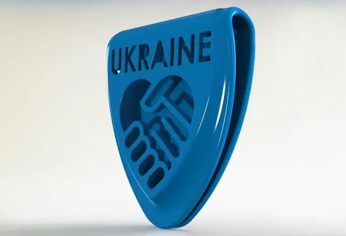 3d модель поддержки значка 3D Printing Ukraine 3d модель поддержки значка 3D Printing Ukraine