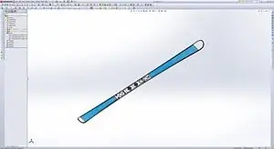 лыжи CAD Stratasys 3D-печать лыжи CAD Stratasys 3D-печать