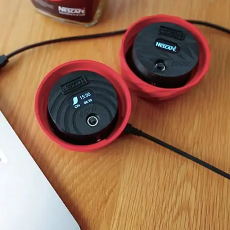 Напечатанная на 3D-принтере кепка Nescafé Alarm