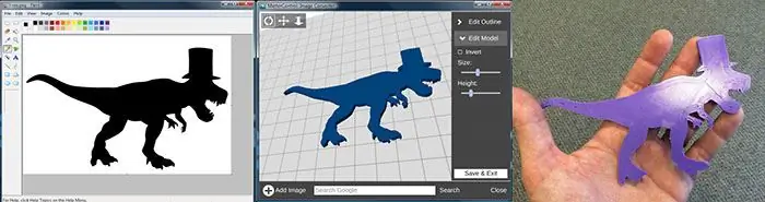 3D печать t-rex MatterControl 3D печать t-rex MatterControl