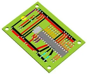 Желтозеленая двухпроводная доска для 3D-печати