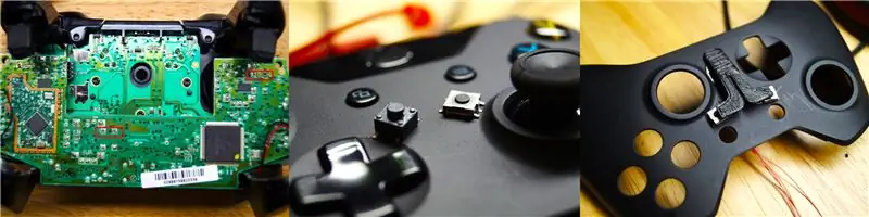 Контроллер xbox с напечатанным на 3D-принтере модом джойстика поэтапно Контроллер xbox с напечатанным на 3D-принтере модом джойстика поэтапно