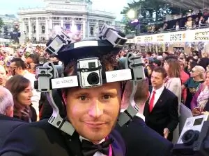 Прототип шлема, напечатанный на 3D-принтере с обзором на 360 градусов Прототип шлема, напечатанный на 3D-принтере с обзором на 360 градусов