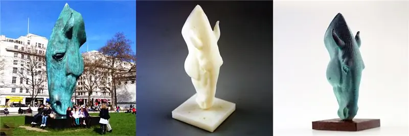 3D-сканирование и печать скульптуры головы лошади Марвари с помощью индустрии 3D-печати
