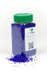 Цветная голубая гранула fabb 3d печать Цветная голубая гранула fabb 3d печать