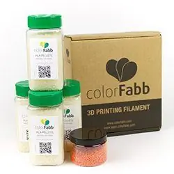 ColorFabb выпускает новые упаковки гранул для 3D-принтеров
