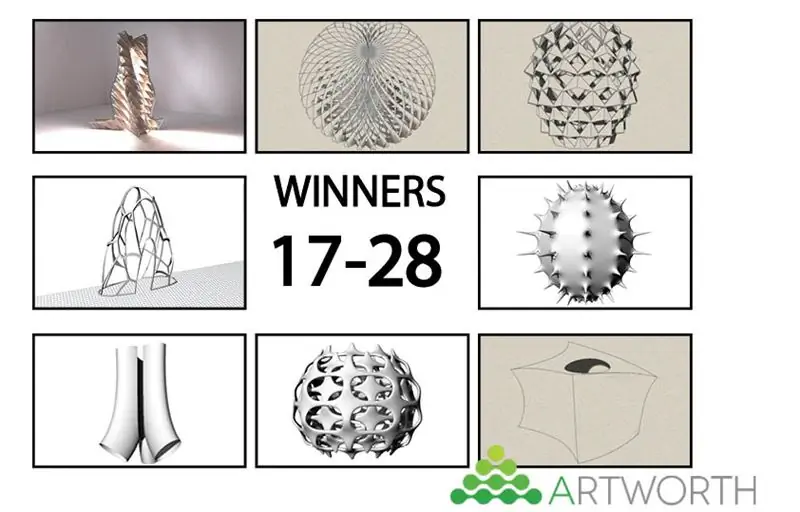 Победители Artworth 17-28 Индивидуальное освещение, напечатанное на 3D-принтере Победители Artworth 17-28 Индивидуальное освещение, напечатанное на 3D-принтере
