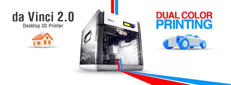 3D-принтер da vinci 2.0 duo с двумя экструдерами 3D-принтер da vinci 2.0 duo с двумя экструдерами