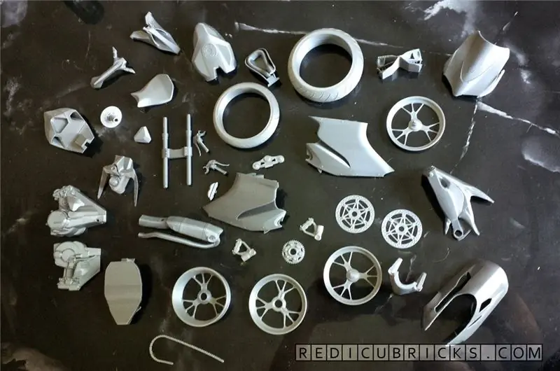 Незаконченные детали для 3D-печати ducati Незаконченные детали для 3D-печати ducati