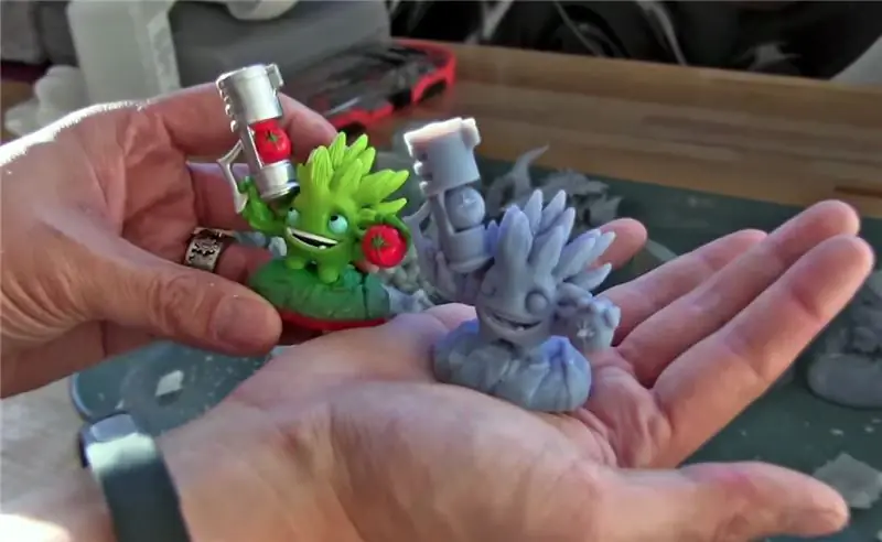 Skylanders Toy 3D печатный прототип бок о бок Skylanders Toy 3D печатный прототип бок о бок