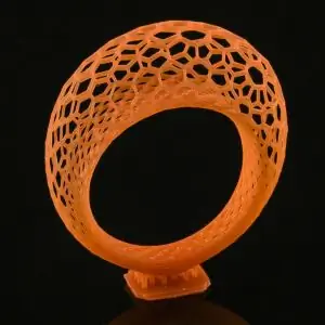 Решетчатое кольцо - Дизайн Monger, напечатанный на 3D-принтере solus dlp