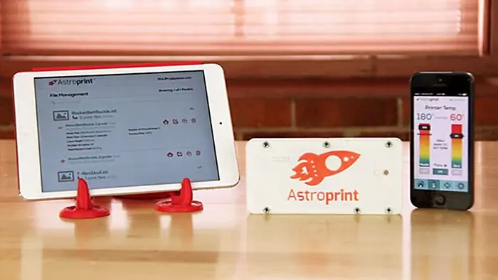 Аппаратное обеспечение Astroprint Изображение программного обеспечения Аппаратное обеспечение Astroprint Изображение программного обеспечения