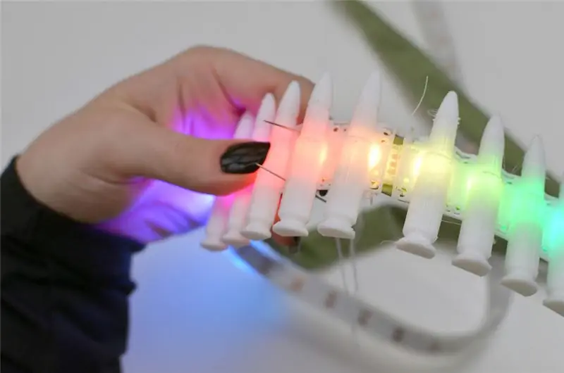 Напечатанный на 3D-принтере патронташ света от Adafruit Напечатанный на 3D-принтере патронташ света от Adafruit