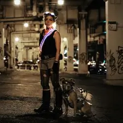 Tank Girl напечатанный на 3D-принтере светодиодный патронташ