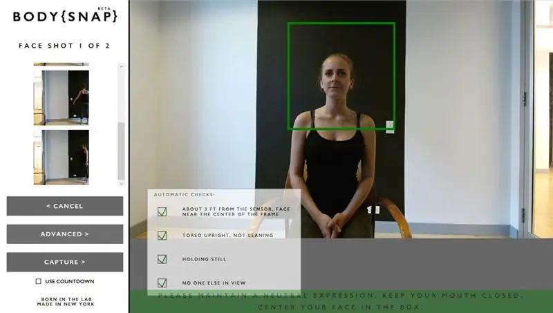 Body Labs Body Snap 3D сканирование