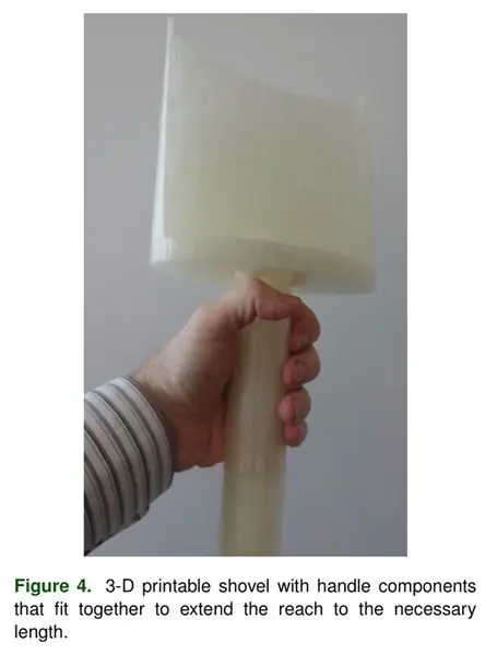 Лопата Джошуа Пирса, напечатанная на 3D-принтере