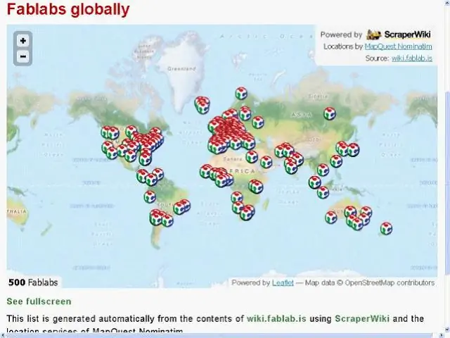 Карта FABLAB 3D-печать