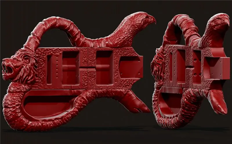 3D-печатная модель гитары 4theswarm Eagle Zbursh