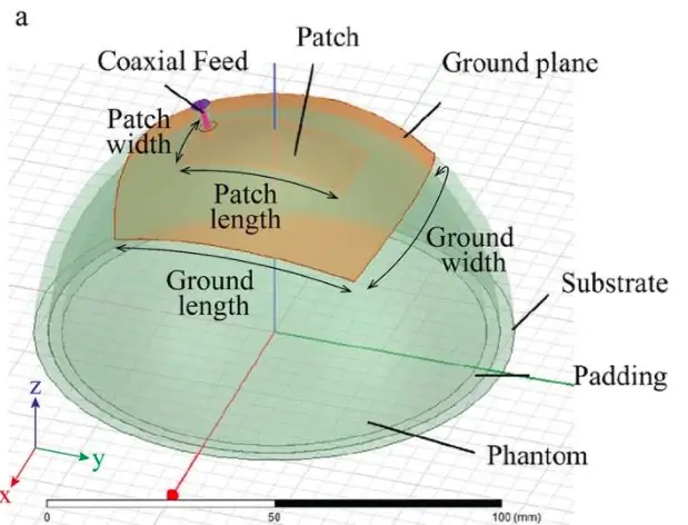 Схема радиотерапевтической антенны, напечатанной учеными на 3D-принтере.
