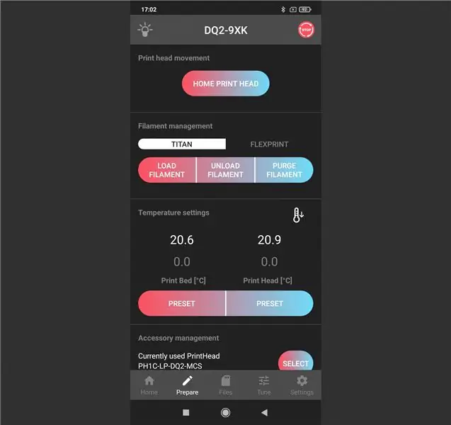Пользовательский интерфейс приложения DeltaControl. Изображения индустрии 3D-печати. data-caption=интерфейс приложения DeltaControl. Изображения индустрии 3D-печати. данные-