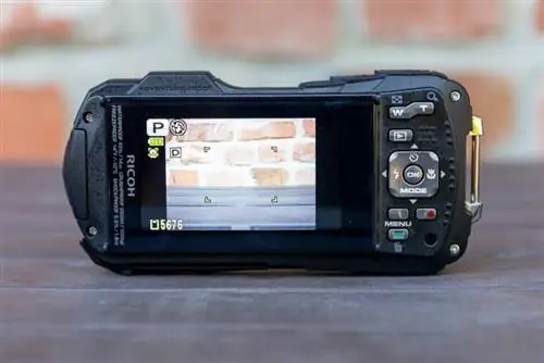 Ricoh WG-80 сзади. Ricoh WG-80 сзади.
