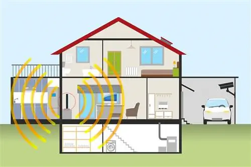 Схема дома с беспроводным маршрутизатором